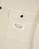 Waffle Button Front Shirt - Tan