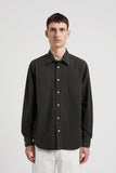 Algot Twill Shirt - Black Olive