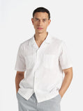 Sal Road Shirt - White Kos Self Stripe