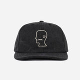 Washed Twill Logohead Hat - Black