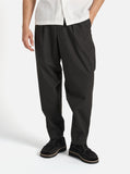 Pleated Track Pant - Black Recycled Polytech