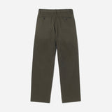 Twill Double-Pleat Pant - Olivewood