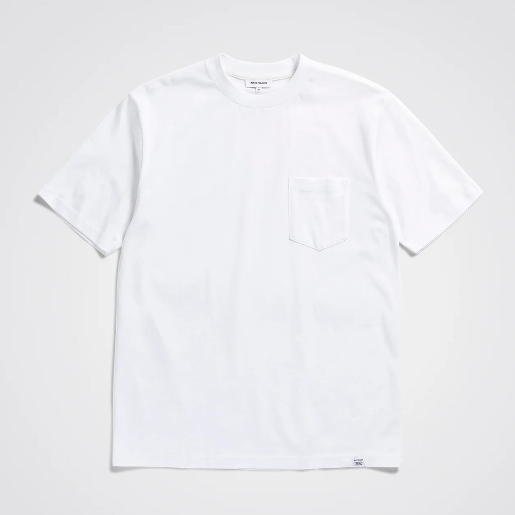 Johannes Organic Pocket T-shirt - White