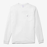 Classic Long Sleeve Pocket Tee - White