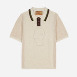 Logo Head Pointelle Polo - Natural