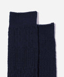 Patchwork-Like Socks - Navy