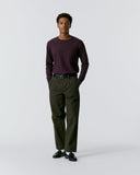 Twill Double-Pleat Pant - Olivewood