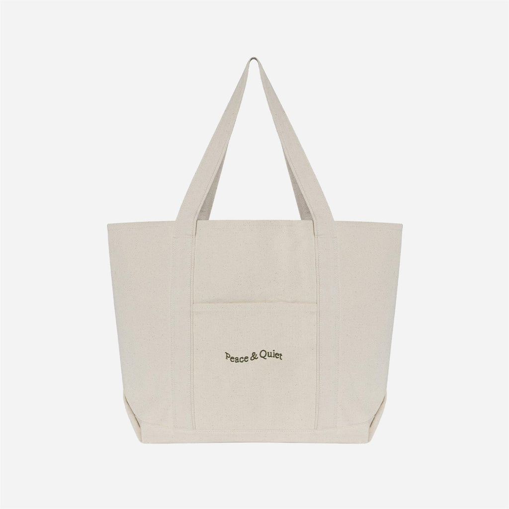 Wordmark Boat Tote - Bone