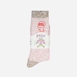 Marled Logohead Socks - Pink