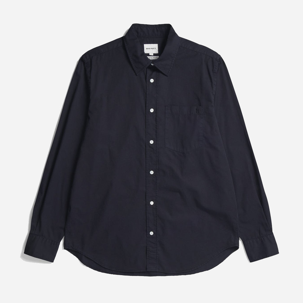 Algot Twill Shirt - Dark Navy