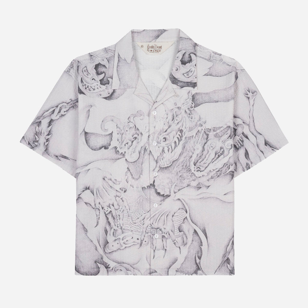 Dragonspeaker Seersucker S/S BD - White/Multi