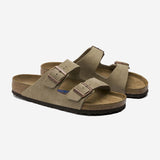 Arizona Soft Footbed Suede Leather - Taupe