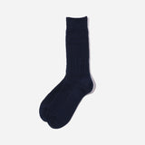 Patchwork-Like Socks - Navy