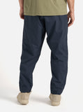 Pleated Track Pant - Navy Recycled Polytech