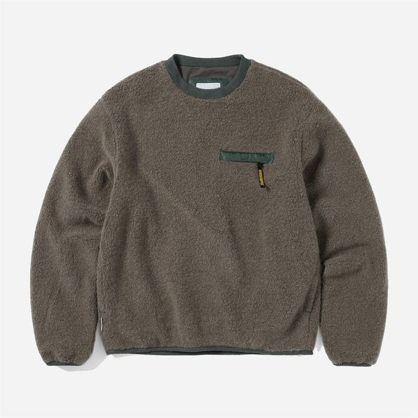 GORE-TEX WINDSTOPPER® Wool Fleece Crewneck - Mud