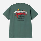 S/S Crab Paint T-Shirt - Silver Pine