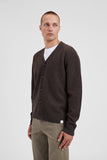 Norse Standard Merino Lambswool Cardigan - Heathland Brown