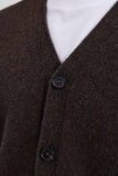 Norse Standard Merino Lambswool Cardigan - Heathland Brown