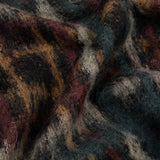 Plaid Mohair Knit - Black