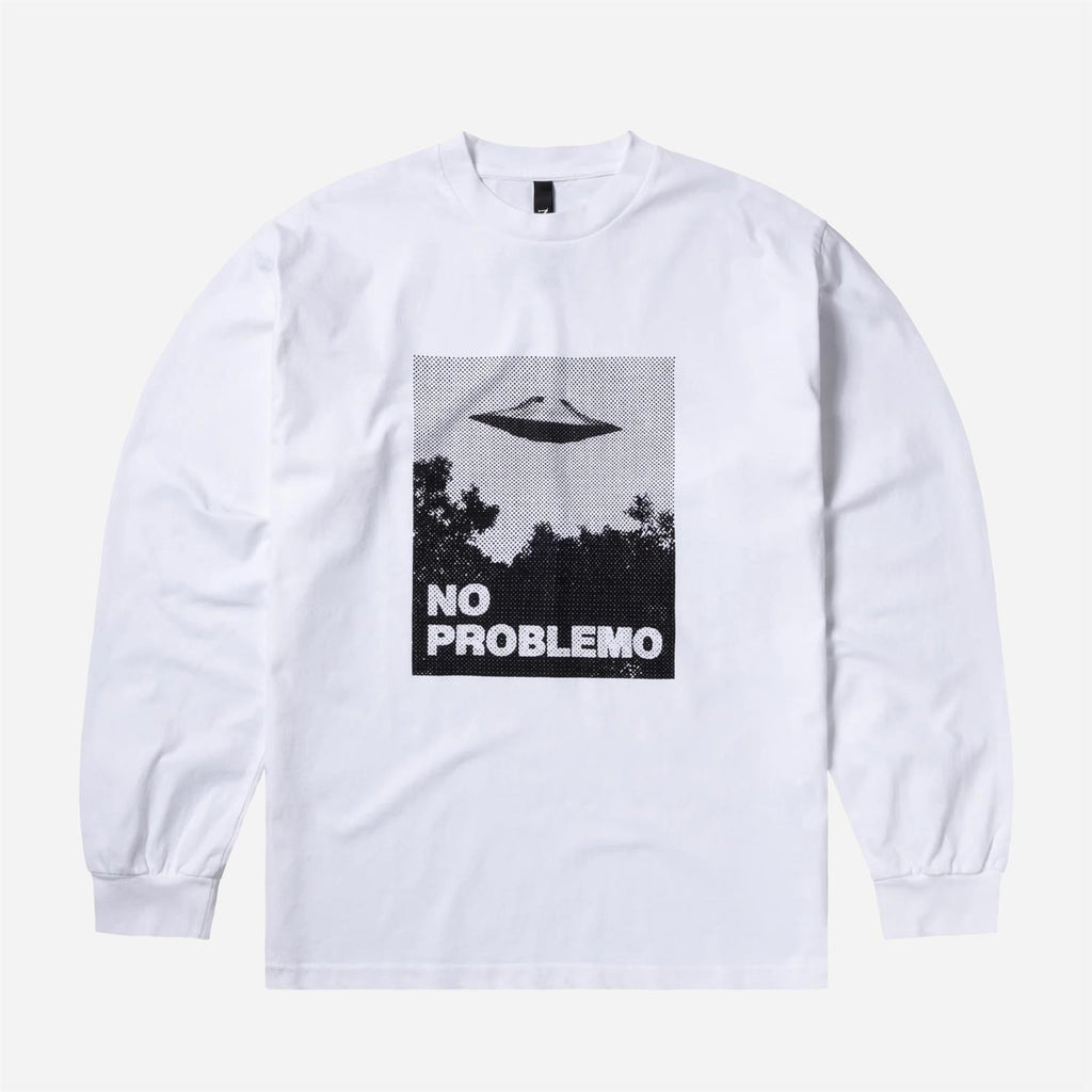 Visitors LS Tee - White