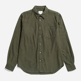 Osvald Organic Flannel Shirt - Sitka Green