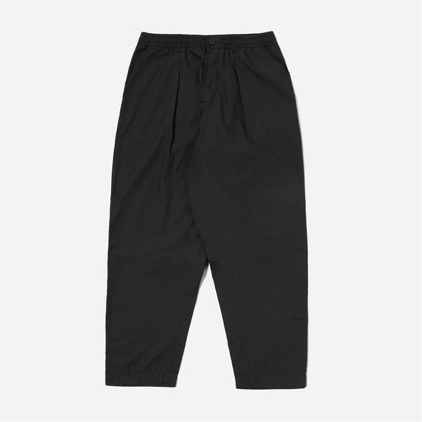 Pleated Track Pant - Black Recycled Polytech