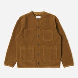 Cardigan - Mustard Wool Fleece