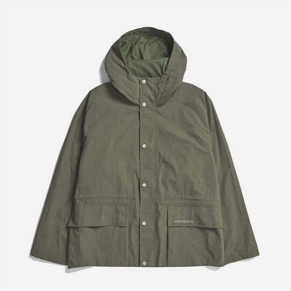 Herluf Tech Poplin Jacket - Ivy Green