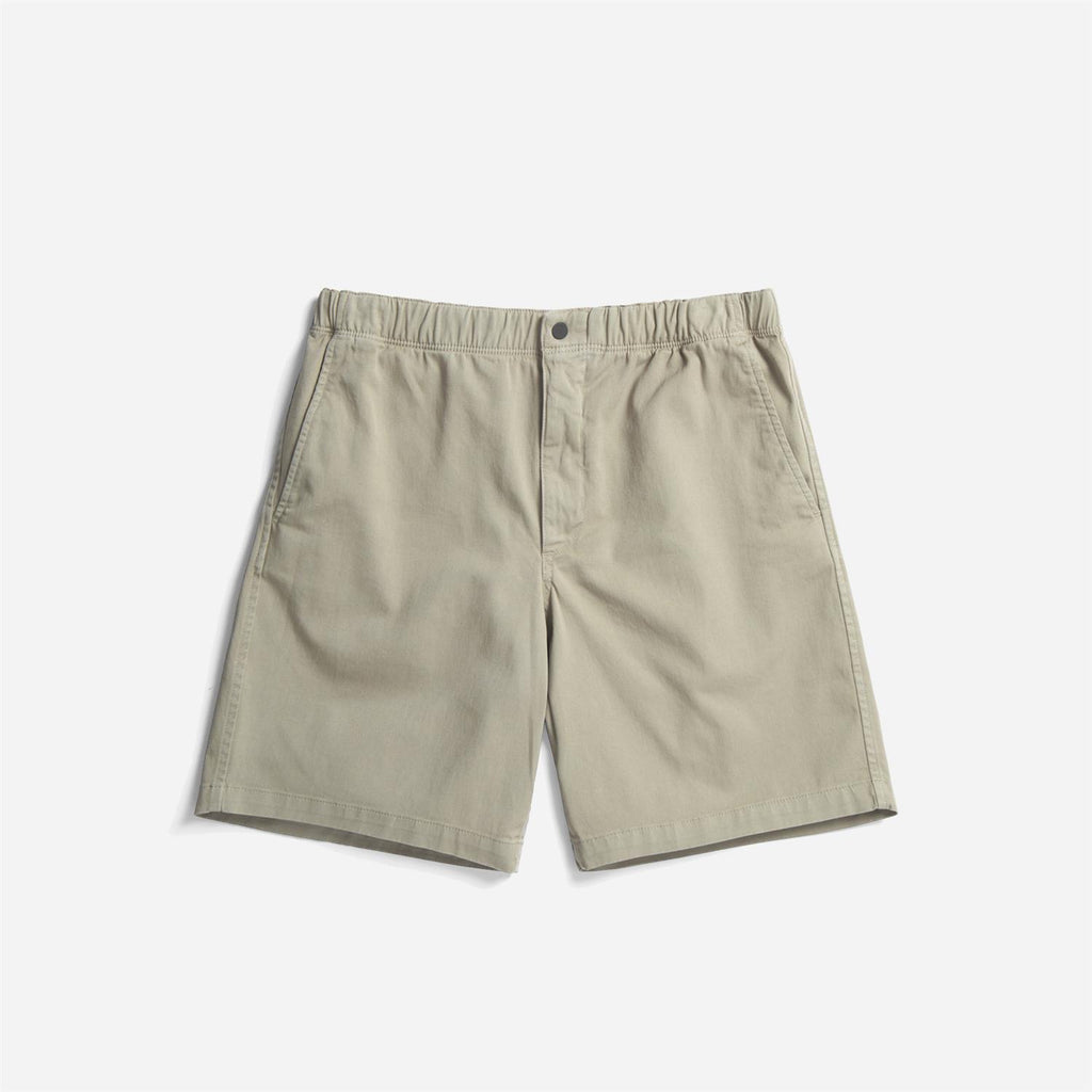 Ezra Relaxed Organic Stretch Twill Short - Moss Green