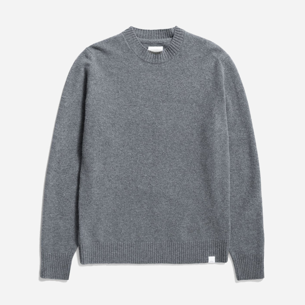 Norse Standard Merino Lambswool Sweater -Grey Melange