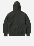 Overdyed Embroidery Hoodie - Charcoal