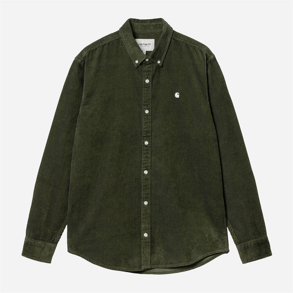 L/S Madison Cord Shirt - Tarragon/Wax