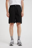 Ragnar Fine Broken Twill Shorts - Black
