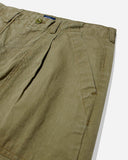 Pleated Fatigue Pant - Army Green