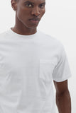 Johannes Organic Pocket T-shirt - White