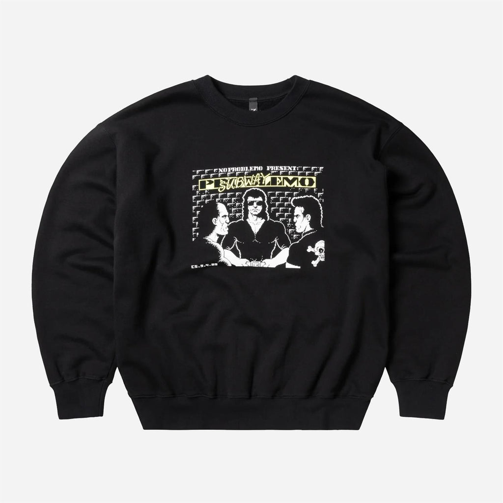 Subway Crew Neck Sweat - Black