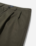 Twill Double-Pleat Pant - Olivewood