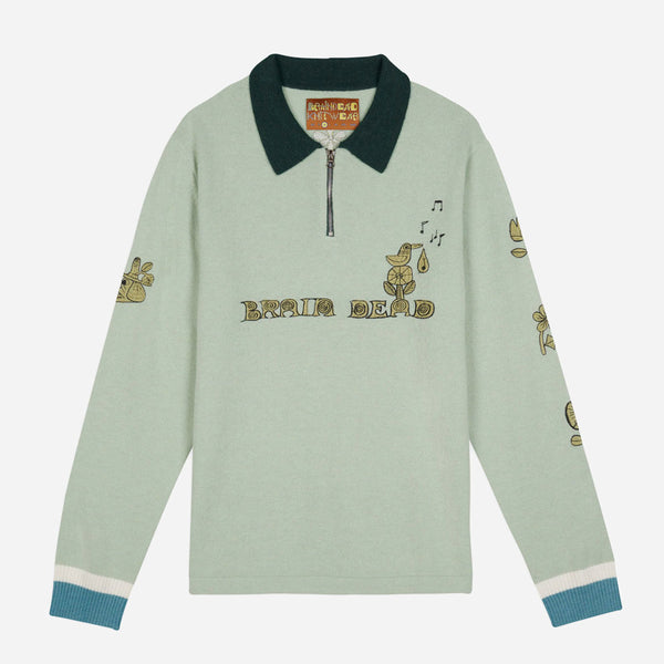 Lex Half Zip Sweater - Mint