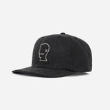 Washed Twill Logohead Hat - Black