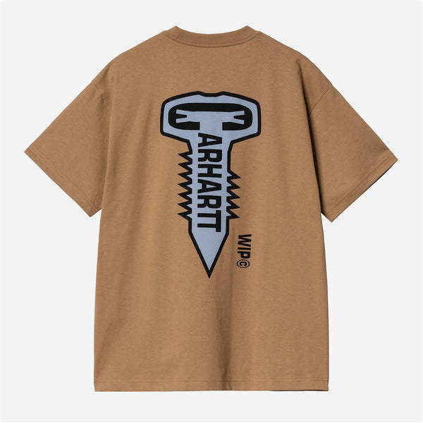 S/S Cross Screw T-Shirt - Peanut