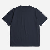 Holger Organic Boat Print T-Shirt - Dark Navy