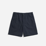 Ezra Relaxed Organic Stretch Twill Short - Dark Navy