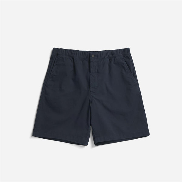 Ezra Relaxed Organic Stretch Twill Short - Dark Navy