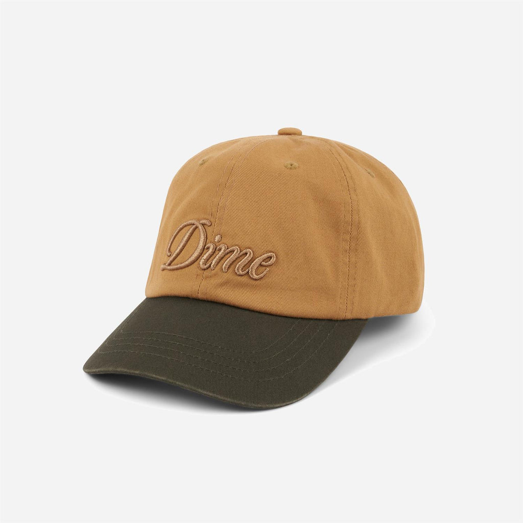 Cursive Low Pro Cap - Wheat/Green