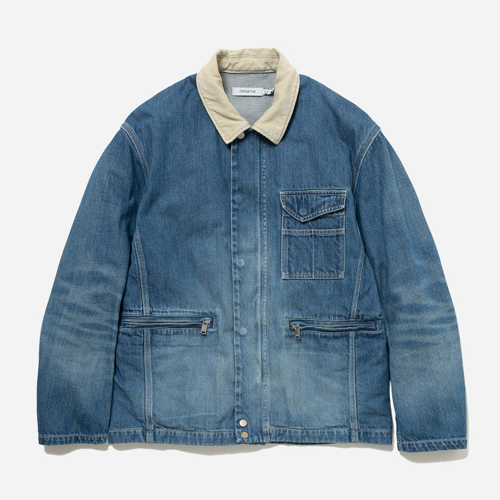 Worker Jacket Denim - Indigo Beige