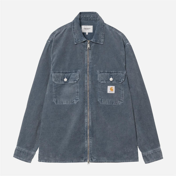 Reynold Shirt Jacket - Dusky Blue (dusky washed corduroy)