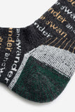 and wander wool socks - charcoal