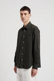 Algot Twill Shirt - Black Olive