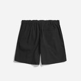 Ezra Relaxed Organic Stretch Twill Short - Black