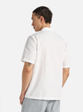 Sal Road Shirt - White Kos Self Stripe